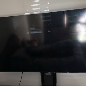 Large Black Flat Screen TV